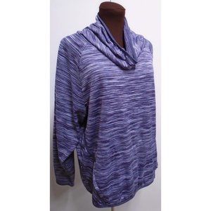 EUC CHAMPION FLEECE LINED COWL NECK ATHLETIC TOP LADIES XL